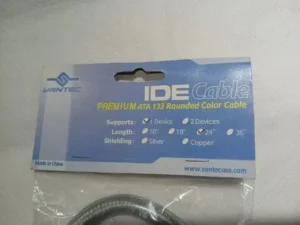 Vantec Premium ATA133 rounded 24-inch IDE cable for one device