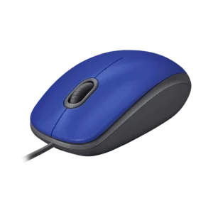 Logitech M110 Silent Wired Mouse Blue - 1000 DPI, 3 Buttons