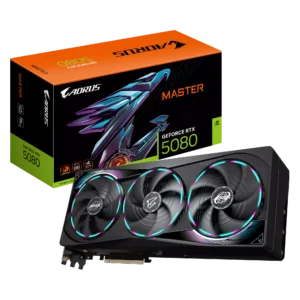Gigabyte RTX 5080 Aorus Master 16GB GDDR7 Graphics Card - Black