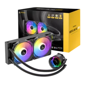 Antec Vortex LUM - 240mm ARGB CPU Water Cooler - Black
