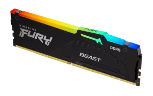 Kingston Fury Beast RGB - 32GB x1 (32GB) , DDR5-5600MT/s , CL36 , Black