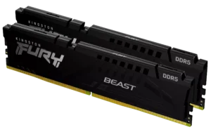 Kingston Fury Beast - 64GB x2 (128GB) , DDR5-5600MT/s , CL36 , Black
