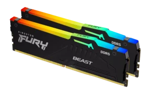 Kingston Fury Beast RGB - 8GB x2 (16GB) , DDR5-5600MT/s , CL36 , Black
