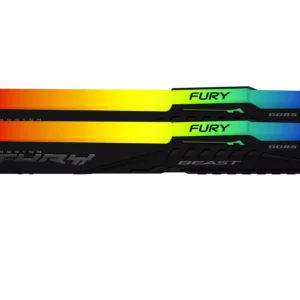 Kingston Fury Beast RGB - 32GB x2 (64GB) , DDR5-5200MT/s , CL36 , Black