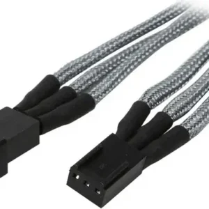 BitFenix Alchemy 30cm 3-Pin Fan Extension Cable - Silver