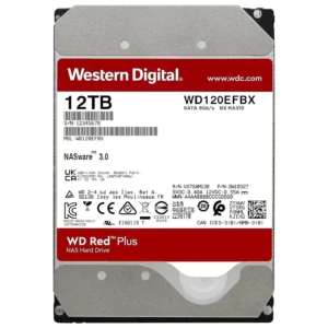 WD Red Plus 12TB 7200RPM 256MB NAS Hard Drive - WD120EFBX