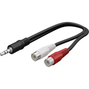 3.5mm Male to Dual RCA Female 20cm Adapter