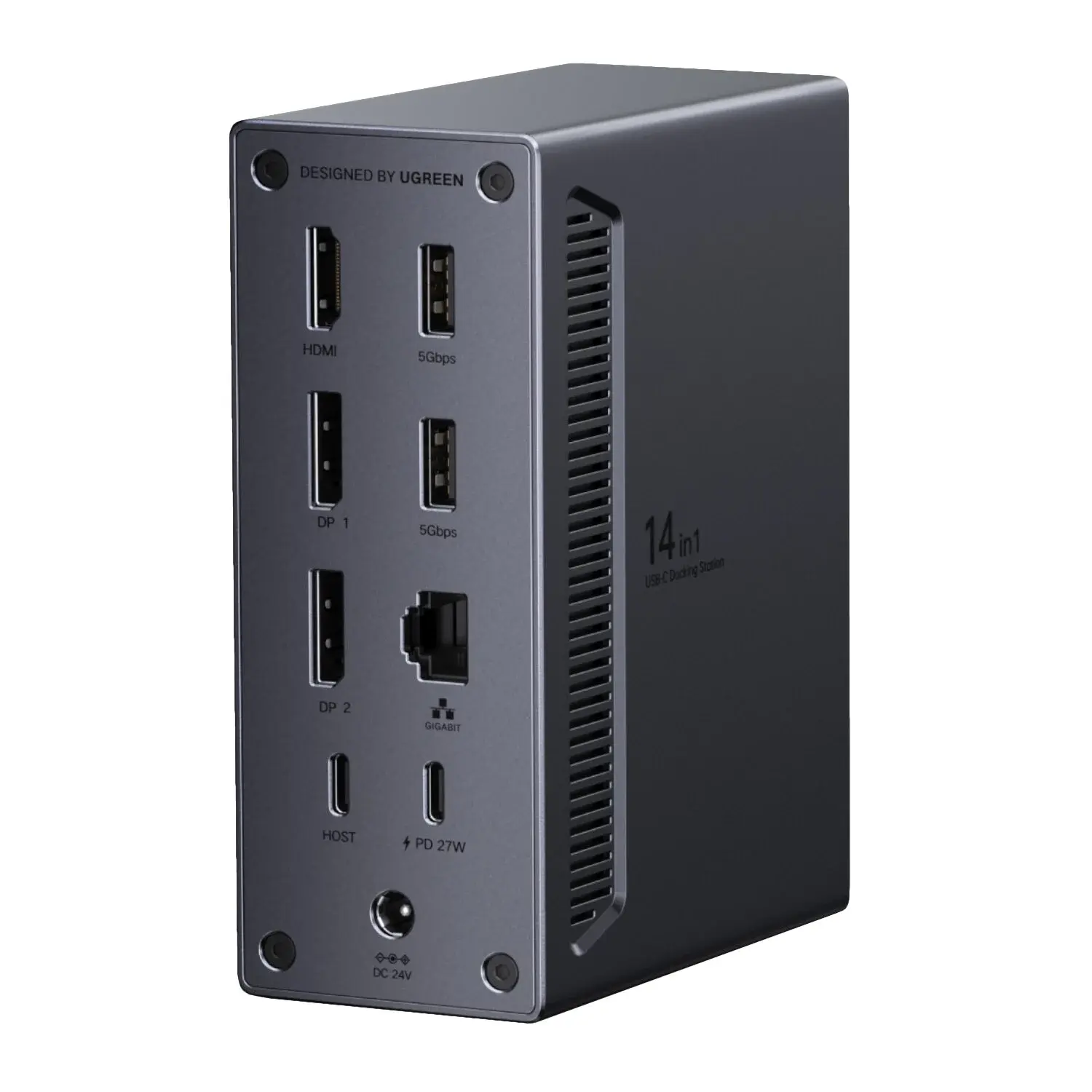 UGreen 14-in-1 USB Type-C TO USB/2x HDMI/DP/RJ45 Docking Station
