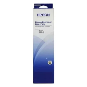 Epson S015613 Black Ribbon Twin Pack