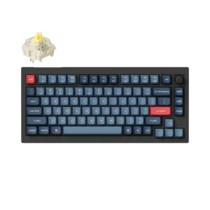 Keychron V1 Max QMK/VIA Wireless Custom Mechanical Keyboard | BANANA Switches - Black