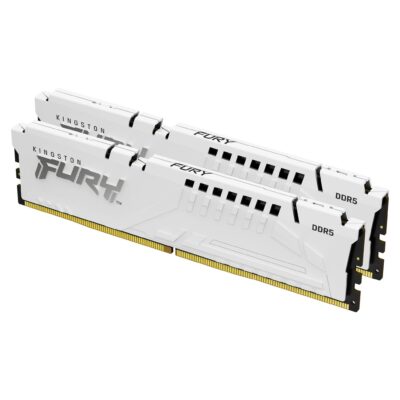 Kingston Fury Beast - 32GB x2 (64GB) , DDR5 - 6000MT/s , CL36 , White
