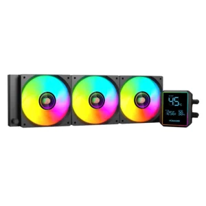 PCBuilder BLIZZARD FREEZE 360mm AIO ARGB Liquid CPU Cooler - Black
