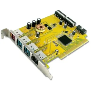 SUNIX PUB1210P 4-Port PoweredUSB 2.0 PCI Add-On Card