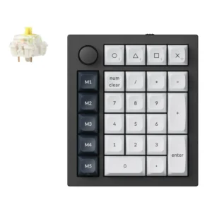 Keychron Q0 Max QMK Gateron Jupiter Banana RGB Wireless Custom Number Pad Shell White