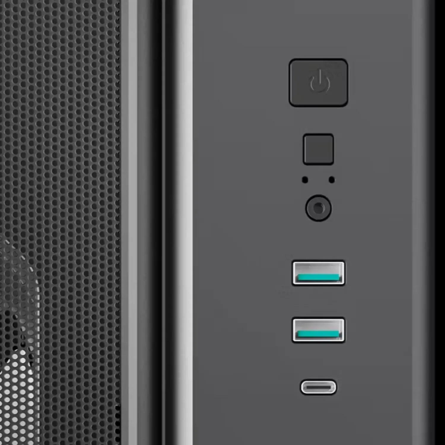 DeepCool CG590 Mesh 2F ATX ARGB Gaming Chassis - Black