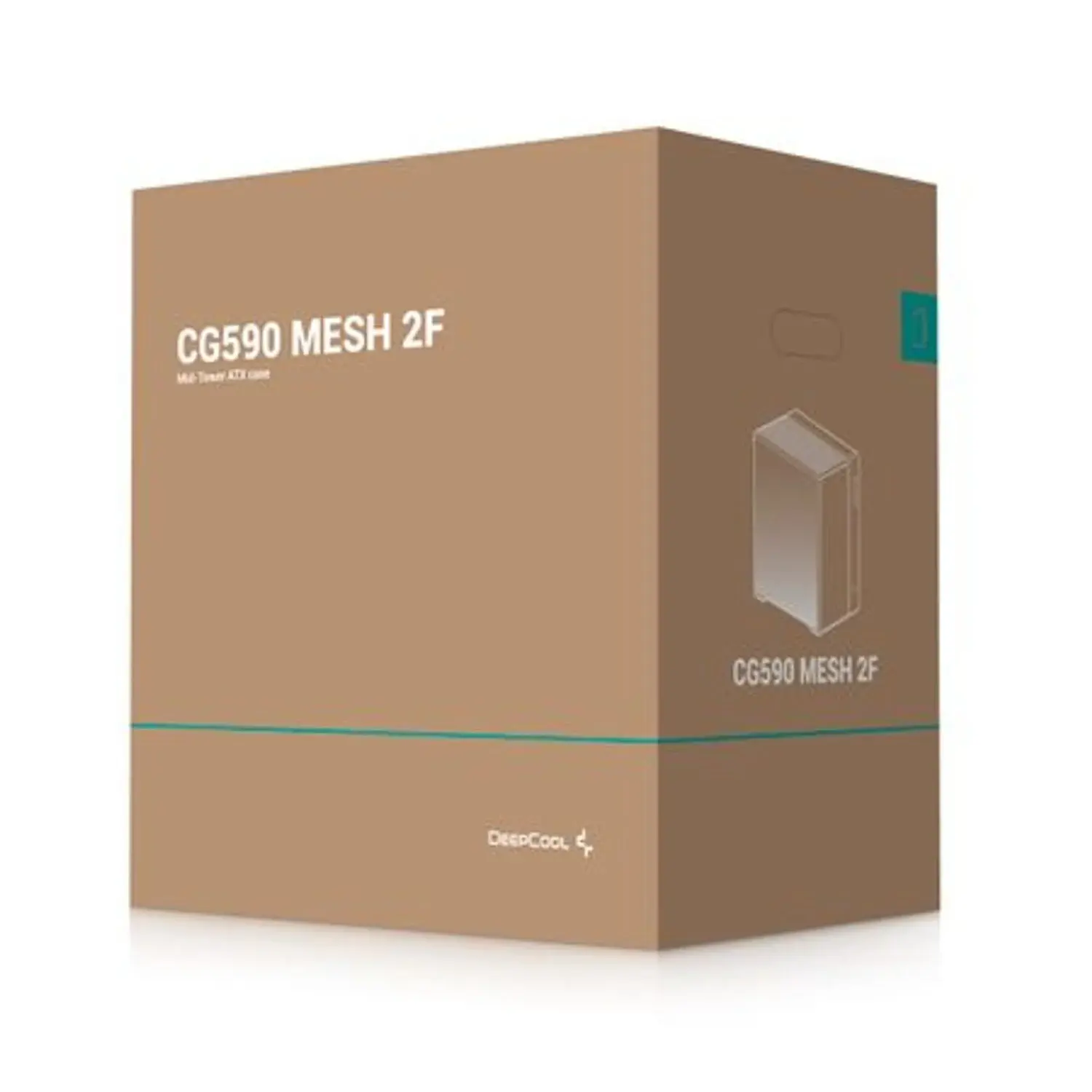 DeepCool CG590 Mesh 2F ATX ARGB Gaming Chassis - Black