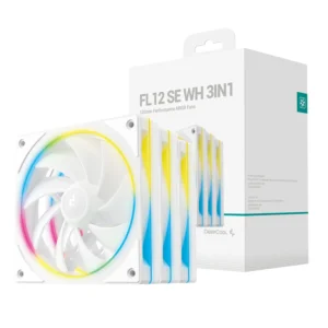 Deepcool FL12 SE 3-in-1 ARGB 120mm Fan 3 Pack - White