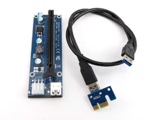 PCIe x1 to x16 USB 3.0 riser card