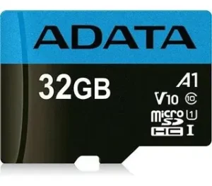 ADATA Premier 32GB microSDHC UHS-I Class 10 memory card with SD adapter