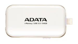 ADATA i-Memory UE710 64GB USB 3.0 and Lightning flash drive in white