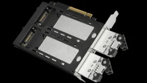 ICY DOCK MB842MP-B dual M.2 NVMe to PCIe 4.0 x8 mobile rack