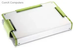 Choiix C-MB03-G1 14-inch green and silver metal notebook sleeve