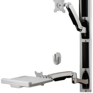 Aavara W8812 Monitor and Keyboard Workstation Column