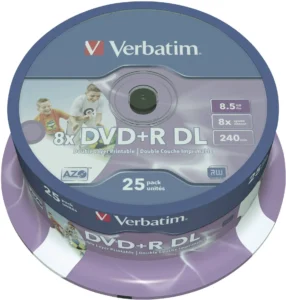 Verbatim 43667 printable DVD+R DL 25-disc spindle