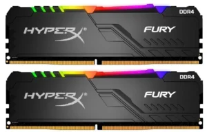 Kingston HyperX Fury RGB 32GB 2x16GB DDR4-3000 desktop memory kit