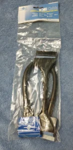 Vantec 24-inch clear silver rounded ATA133 IDE cable with two connectors