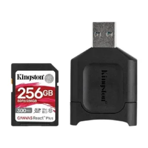 Kingston Canvas React Plus 256GB SDXC UHS-II V90 Memory Card