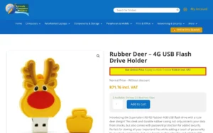 Super Talent RB-RD Rubber Deer 4GB Flash Drive