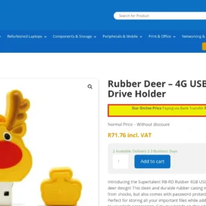 Super Talent RB-RD Rubber Deer 4GB Flash Drive