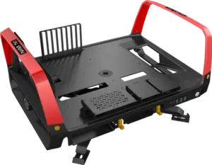 InWin X-Frame 2.0 Black Red open-air chassis