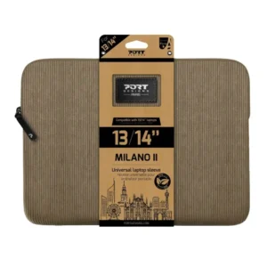 Port Designs Milano II Eco 13/14" Universal Laptop Sleeve - Desert Brown