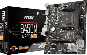 MSI B450M-APRO MAX II AMD AM4 MATX Gaming Motherboard