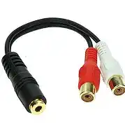 3.5mm(F) to RCA(L+R) Female