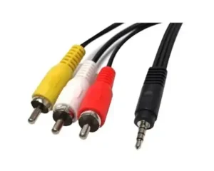 3.5mm(M) to RCA(L+R)M & Video
