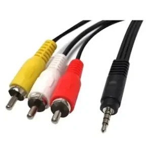 3.5mm(M) to RCA(L+R)M & Video