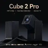 Wanbo Cube 2 Pro – 1080P 500ANSI Android 11 Smart Home Theatre Projector – White