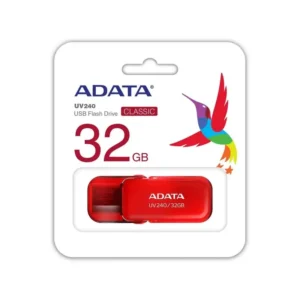 Adata UV240 32GB USB2.0 Type-A Flash Drive - Red