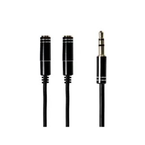 Gizzu 3-Pole Audio Splitter Cable - Black