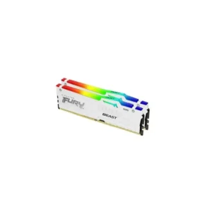 Kingston Fury Beast RGB - 32GB x2 (64GB) , DDR5-5200MT/s , CL36 , White