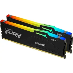 Kingston Fury Beast RGB - 32GB x2 (64GB) , DDR5-5200MT/s , CL40 , Black