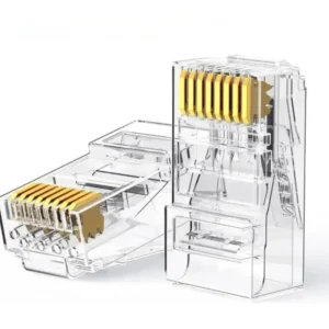 UGREEN Cat6 RJ45 Modular Plugs - Transparent with Gold Contacts (10 Pieces)