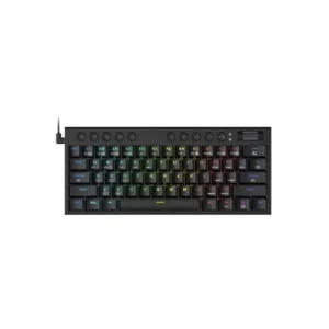 REDRAGON Horus Mini 61Key Red Switch RGB Low Profile Gaming Mechanical Keyboard - Black