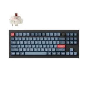 Keychron V3 Max QMK/VIA 80% Wireless Custom Mechanical Keyboard (Brown Switch) – Carbon Black