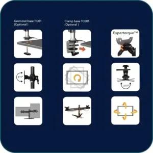 Aavara DS200 Dual Monitor Desktop Stand