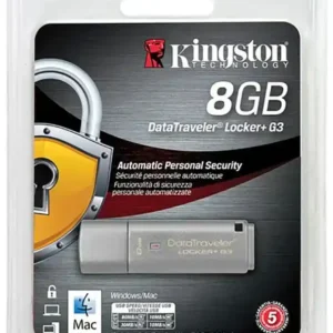 Kingston DataTraveler Locker+ G3 8GB USB 3.0 Flash Drive