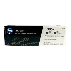 HP 305X 2-Pack High Yield Black Original LaserJet Toner Cartridges (CE410XD)